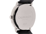  Shop Authentic Calvin Klein Posh Silver Dial Black Leather Strap Watch for Men - K8Q311C6 - Luxxuri