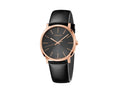  Shop Authentic Calvin Klein Posh Black Dial Black Leather Strap Watch for Men - K8Q316C3 - Luxxuri