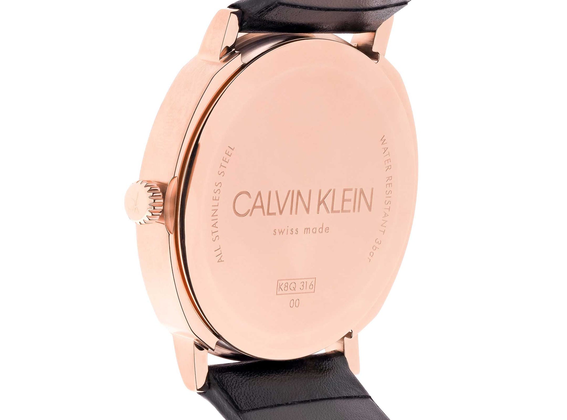  Shop Authentic Calvin Klein City Quartz Grey Dial Black Leather Strap Watch for Men - K2G2G6C3 - Luxxuri
