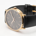  Shop Authentic Calvin Klein Posh Black Dial Black Leather Strap Watch for Men - K8Q316C3 - Luxxuri
