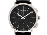  Shop Authentic Calvin Klein Posh Black Dial Black Leather Strap Watch for Men - K8Q371C1 - Luxxuri