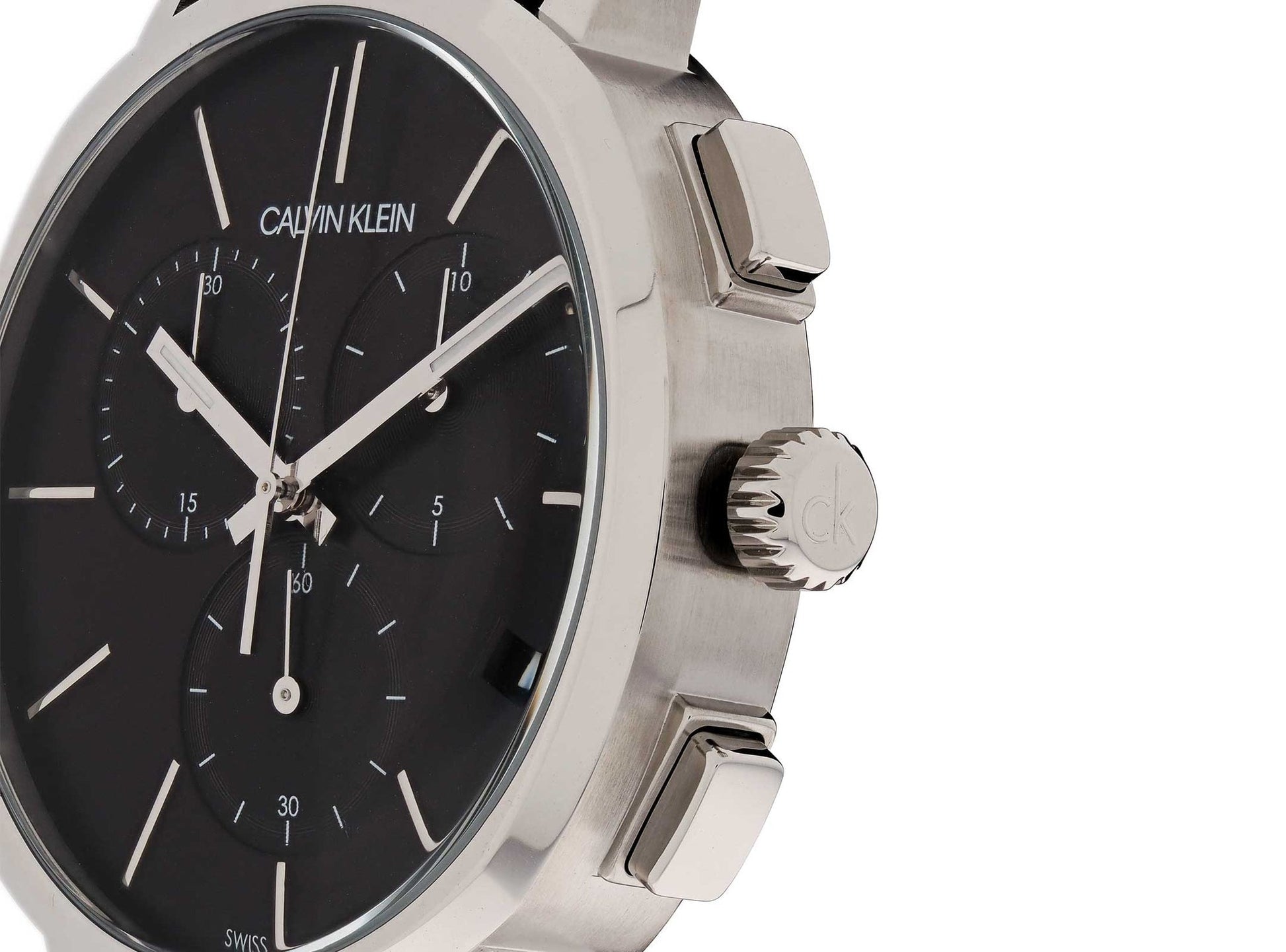  Shop Authentic Calvin Klein Posh Black Dial Black Leather Strap Watch for Men - K8Q371C1 - Luxxuri