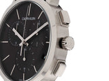  Shop Authentic Calvin Klein Posh Black Dial Black Leather Strap Watch for Men - K8Q371C1 - Luxxuri