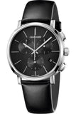  Shop Authentic Calvin Klein Posh Black Dial Black Leather Strap Watch for Men - K8Q371C1 - Luxxuri