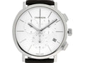  Shop Authentic Calvin Klein Posh Silver Dial Black Leather Strap Watch for Men - K8Q371C6 - Luxxuri