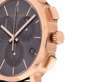  Shop Authentic Calvin Klein Posh Grey Dial Black Leather Strap Watch for Men - K8Q376C3 - Luxxuri