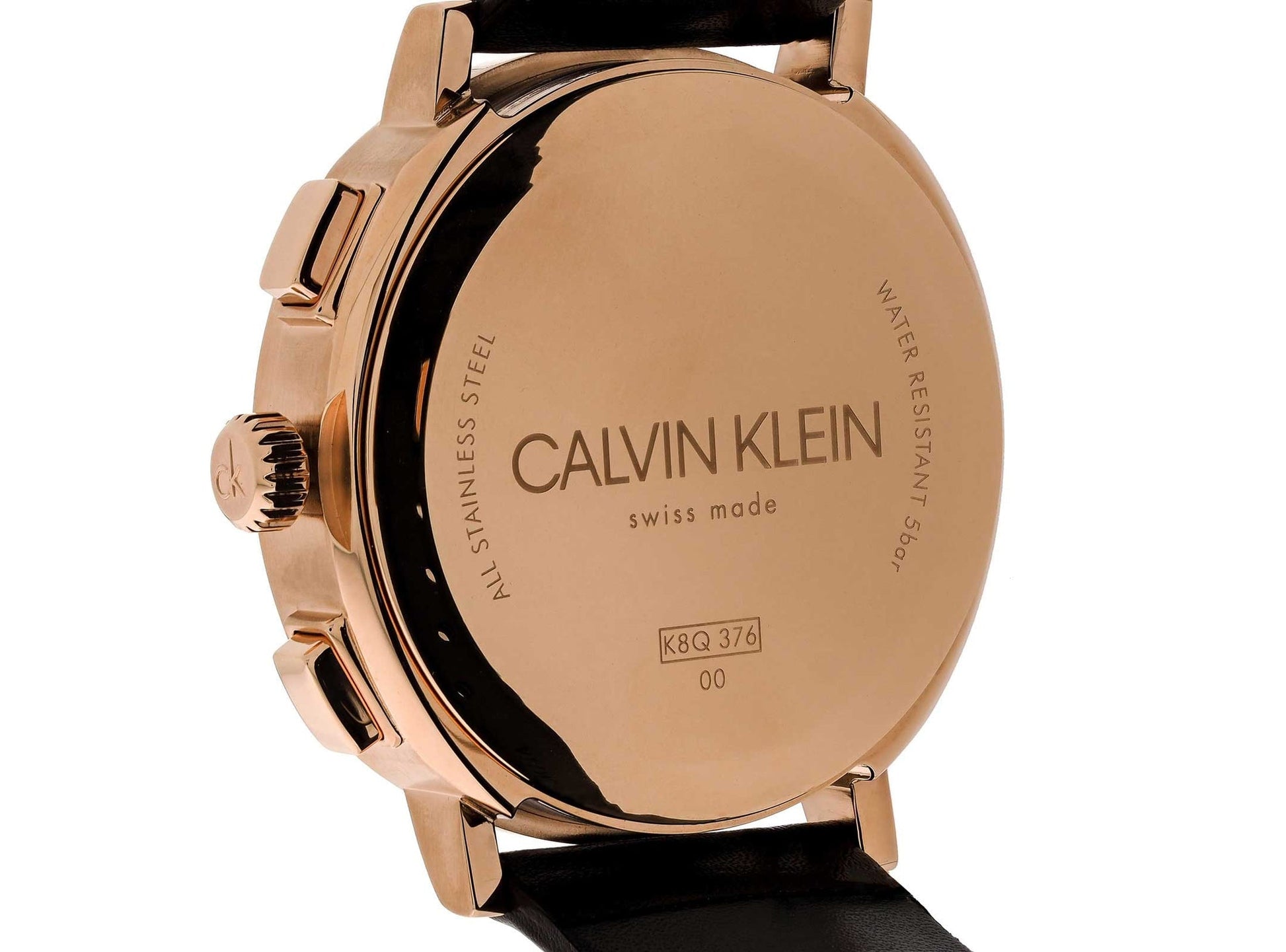  Shop Authentic Calvin Klein Posh Grey Dial Black Leather Strap Watch for Men - K8Q376C3 - Luxxuri