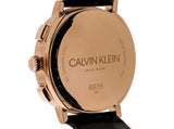  Shop Authentic Calvin Klein Posh Grey Dial Black Leather Strap Watch for Men - K8Q376C3 - Luxxuri