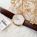  Shop Authentic Calvin Klein Posh Chronograph White Dial Brown Leather Strap Watch for Men - K8Q376G6 - Luxxuri