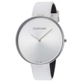  Shop Authentic Calvin Klein Full Moon White Dial White Leather Strap Watch for Women - K8Y231L6 - Luxxuri