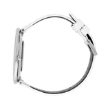  Shop Authentic Calvin Klein Full Moon White Dial White Leather Strap Watch for Women - K8Y231L6 - Luxxuri