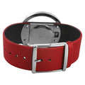  Shop Authentic Calvin Klein Glam Transparent Dial Red Leather Strap Watch for Women - K9423144 - Luxxuri