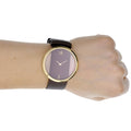  Shop Authentic Calvin Klein Glam Transparent Dial Brown Leather Strap Watch for Women - K9423503 - Luxxuri