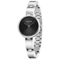  Shop Authentic Calvin Klein Wavy Black Dial Silver Steel Strap Watch for Women - K9U23141 - Luxxuri