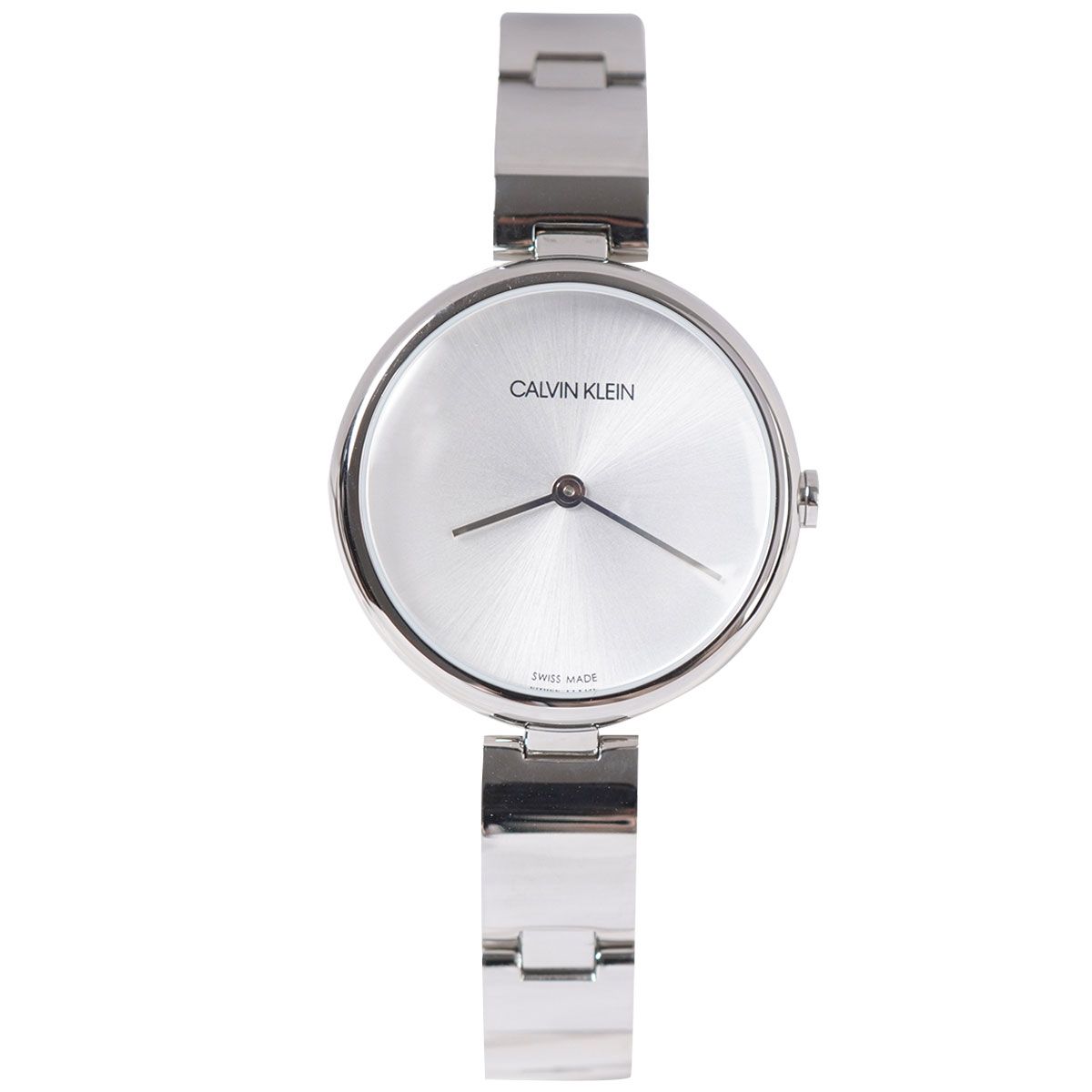  Shop Authentic Calvin Klein Wavy Silver Dial Silver Steel Strap Watch for Women - K9U23146 - Luxxuri