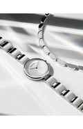  Shop Authentic Calvin Klein Wavy Silver Dial Silver Steel Strap Watch for Women - K9U23146 - Luxxuri
