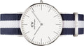  Shop Authentic Daniel Wellington Classic Glasgow White Dial Two Tone NATO Strap Unisex Watch - DW00100047 - Luxxuri