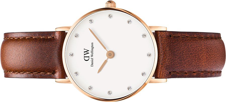  Shop Authentic Daniel Wellington Classy St Mawes White Dial Brown Leather Strap Watch For Women - DW00100059 - Luxxuri