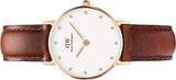  Shop Authentic Daniel Wellington Classy St Mawes White Dial Brown Leather Strap Watch For Women - DW00100059 - Luxxuri
