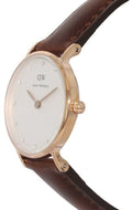  Shop Authentic Daniel Wellington Classy St Mawes White Dial Brown Leather Strap Watch For Women - DW00100059 - Luxxuri