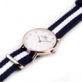  Shop Authentic Daniel Wellington Classy Glasgow White Dial Two Tone Nylon Strap Watch For Women - DW00100066 - Luxxuri