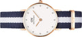  Shop Authentic Daniel Wellington Classy Glasgow White Dial Two Tone Nylon Strap Watch For Women - DW00100066 - Luxxuri