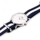  Shop Authentic Daniel Wellington Classy Glasgow White Dial Two Tone NATO Strap Watch For Women - DW00100074 - Luxxuri