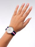  Shop Authentic Daniel Wellington Classy Winchester White Dial Two Tone NATO Strap Watch For Women - DW00100081 - Luxxuri