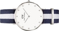  Shop Authentic Daniel Wellington Classy Glasgow White Dial Two Tone Nylon Strap Watch For Women - DW00100082 - Luxxuri