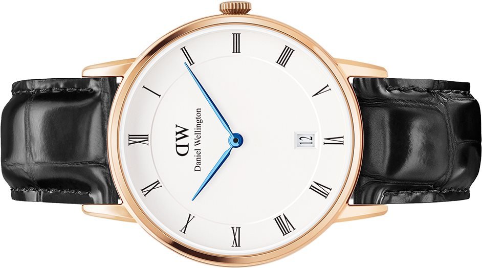  Shop Authentic Daniel Wellington Dapper Reading White Dial Black Leather Strap Watch For Women - DW00100118 - Luxxuri