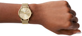 Shop Authentic Armani Exchange Lola Analog Gold Dial Gold Mesh Strap Watch For Women - AX5536 - Luxxuri