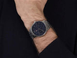  Shop Authentic Tommy Hilfiger Damon Chronograph Blue Dial Silver Steel Strap Watch for Men - 1791416 - Luxxuri