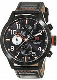  Shop Authentic Tommy Hilfiger Trent Multifunction Black Dial Black Leather Strap Watch for Men - 1791136 - Luxxuri