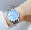  Shop Authentic Calvin Klein Stately White Dial Silver Steel Strap Watch for Women - K3G23126 - Luxxuri