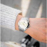  Shop Authentic Tommy Hilfiger Haven Multifunction Chronograph White Dial Silver Steel Strap Watch For Women - 1782194 - Luxxuri