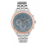  Shop Authentic Tommy Hilfiger Ari Diamonds Blue Dial Silver Steel Strap Watch for Women - 1781976 - Luxxuri