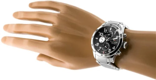  Shop Authentic Tommy Hilfiger Cool Sport Multifunction Black Dial Silver Steel Strap Watch for Men - 1791141 - Luxxuri