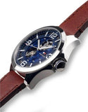  Shop Authentic Tommy Hilfiger Bruce Analog Blue Dial Brown Leather Strap Watch for Men - 1791278 - Luxxuri