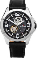  Shop Authentic Tommy Hilfiger Bruce Analog Black Dial Black Leather Strap Watch for Men - 1791279 - Luxxuri