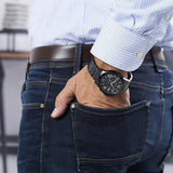  Shop Authentic Guess Atlas Chronograph Black Dial Black Steel Strap Watch For Men - W0668G5 - Luxxuri