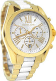  Shop Authentic Michael Kors Bradshaw Chronograph White Dial Two Tone Steel Strap Watch For Women - MK5743 - Luxxuri