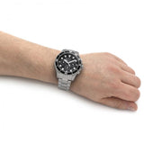  Shop Authentic Fossil FB-03 Chronograph Black Dial Silver Steel Strap Watch for Men - FS5725 - Luxxuri