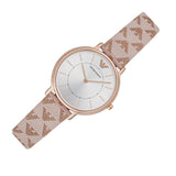  Shop Authentic Emporio Armani Classic White Dial Beige Leather Strap Watch For Women - AR11008 - Luxxuri