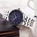  Shop Authentic Citizen Eco Drive Blue Dial Silver Steel Strap Watch For Men - BM7250-56L - Luxxuri