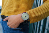  Shop Authentic Breitling Premier B09 Chronograph 40 Green Dial Brown Leather Strap Watch for Men - AB0930D31L1P1 - Luxxuri