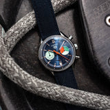  Shop Authentic Tag Heuer Carrera Skipper Automatic Chronograph Blue Dial Blue Nylon Strap Watch for Men - CBS2213.FN6002 - Luxxuri