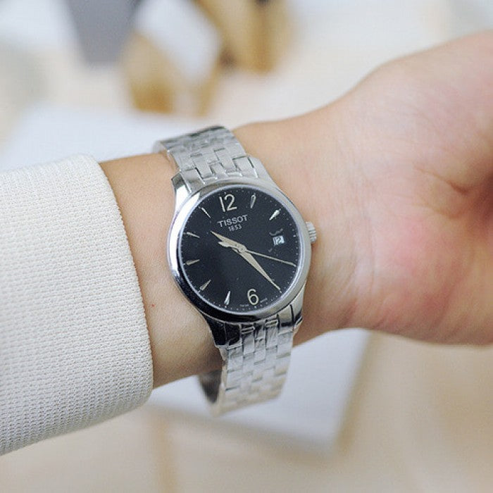  Shop Authentic Tissot T Classic Tradition Quartz Watch For Women - T063.210.11.057.00 - Luxxuri