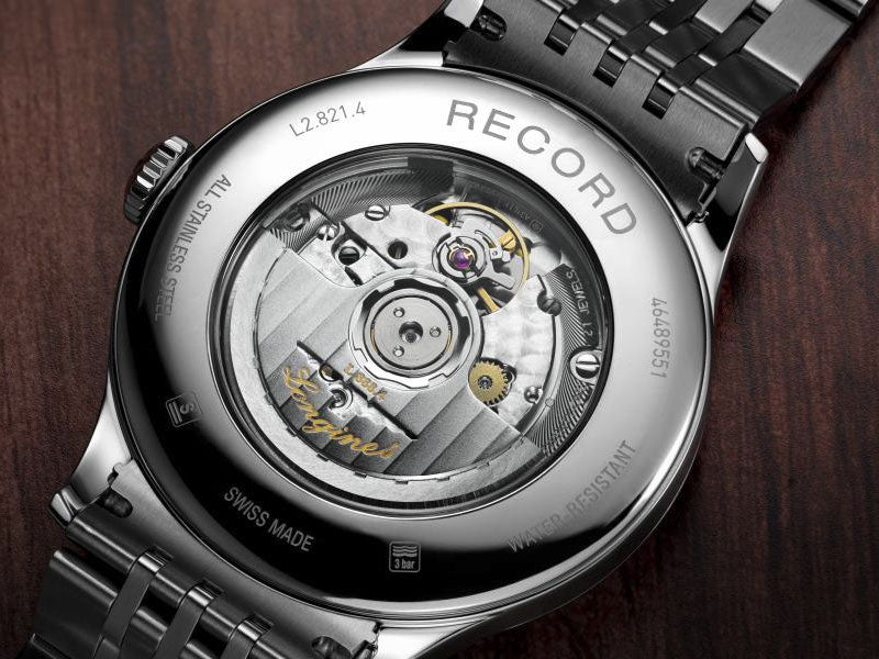  Shop Authentic Longines Record Automatic Stainless Steel 40mm Watch for Men - L2.821.4.57.6 - Luxxuri