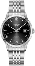  Shop Authentic Longines Record Black Dial Automatic Stainless Steel 40mm Watch for Men - L2.821.4.56.6 - Luxxuri