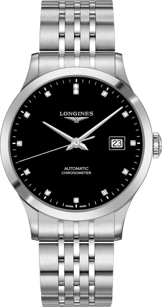  Shop Authentic Longines Record Automatic Stainless Steel 40mm Watch for Men - L2.821.4.57.6 - Luxxuri